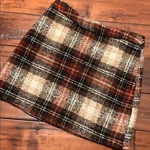 Plaid mini skirt
